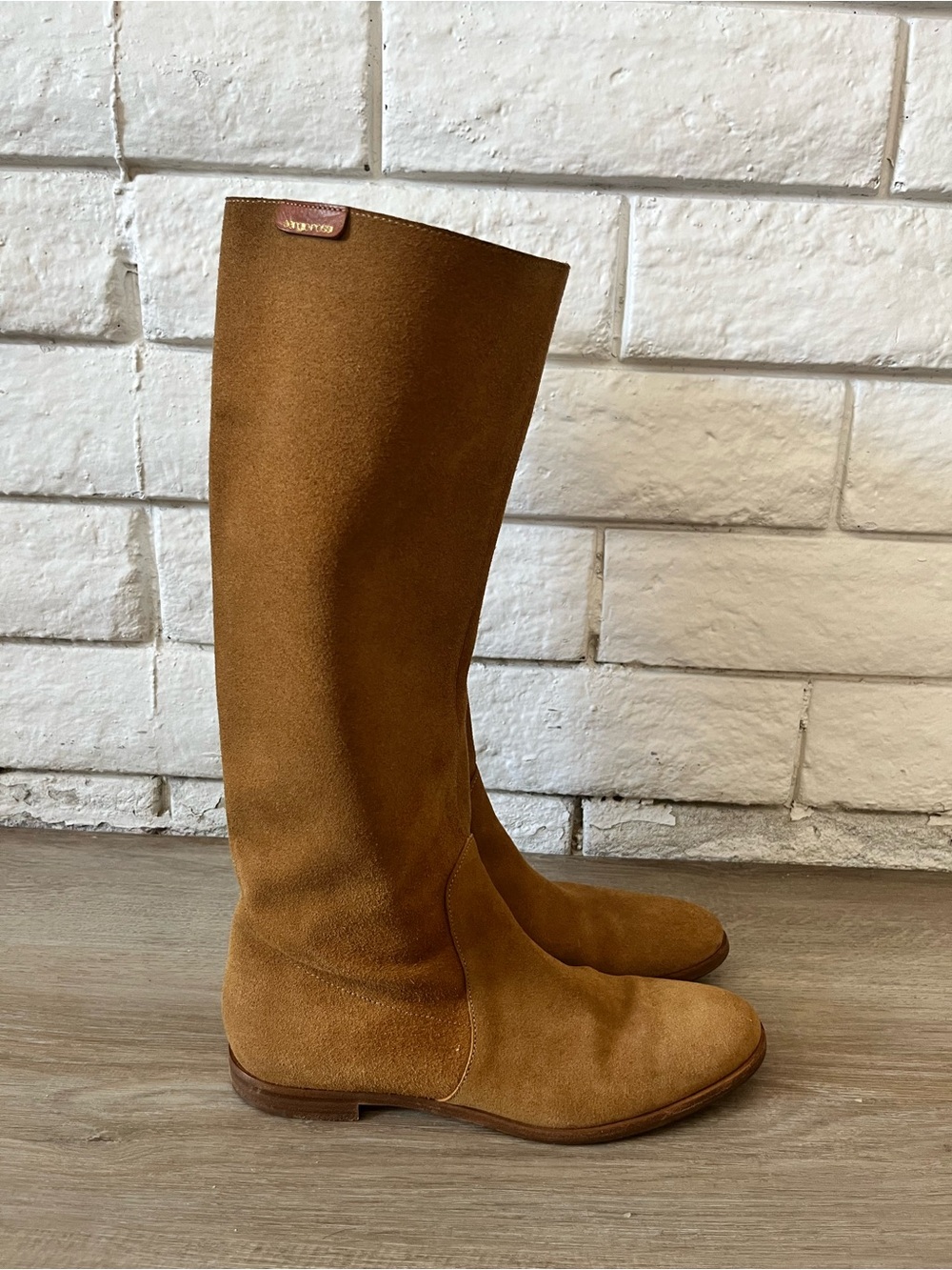 Sergio Rossi Chestnut Tan Suede Boot 38.5 - Picture 4 of 10